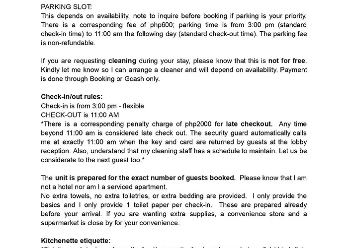 Gora In Avant Bgc Parking With Fee *